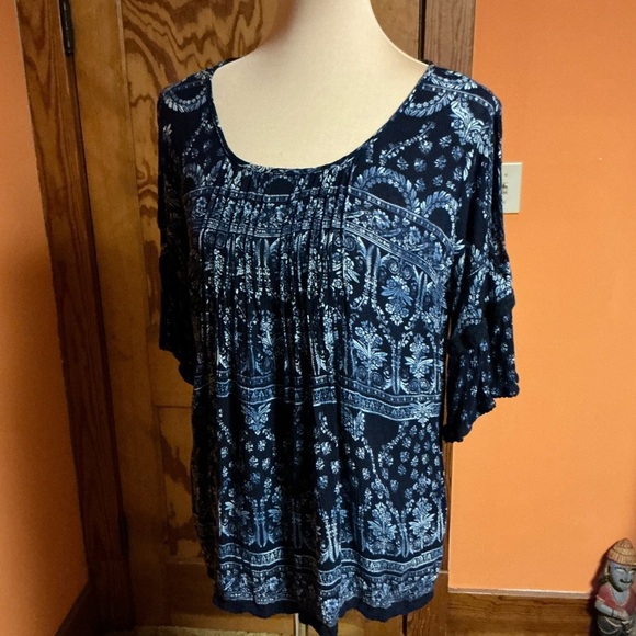 Bila boho ethnic cold shoulder blouse - Picture 9 of 11